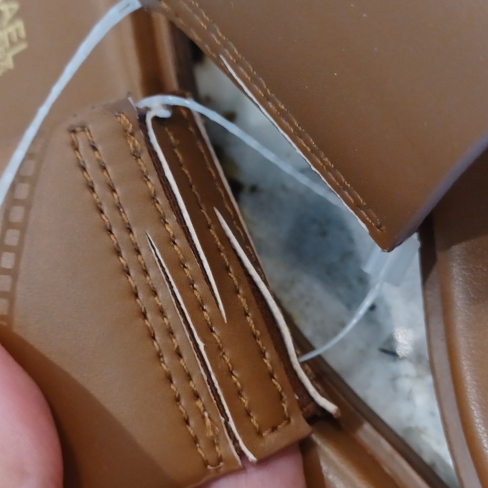 Michael Kors Augustv MK Logo Leather Flat Toe Strap Sandals SZ 11 New - Picture 9 of 14